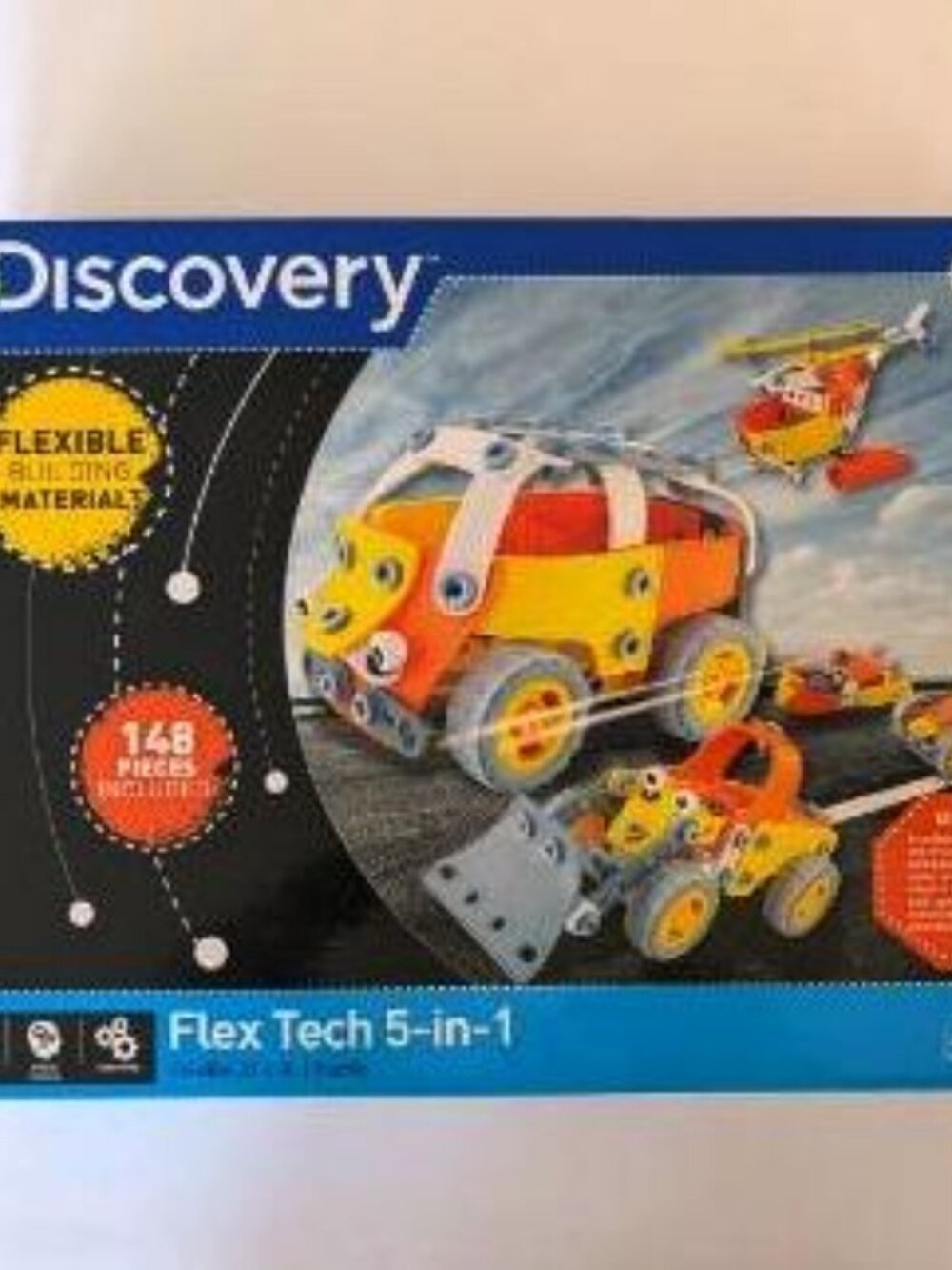 Discovery STEM Genius Flexi Puzzles 5 in 1 Build Your Own Vehicles - New